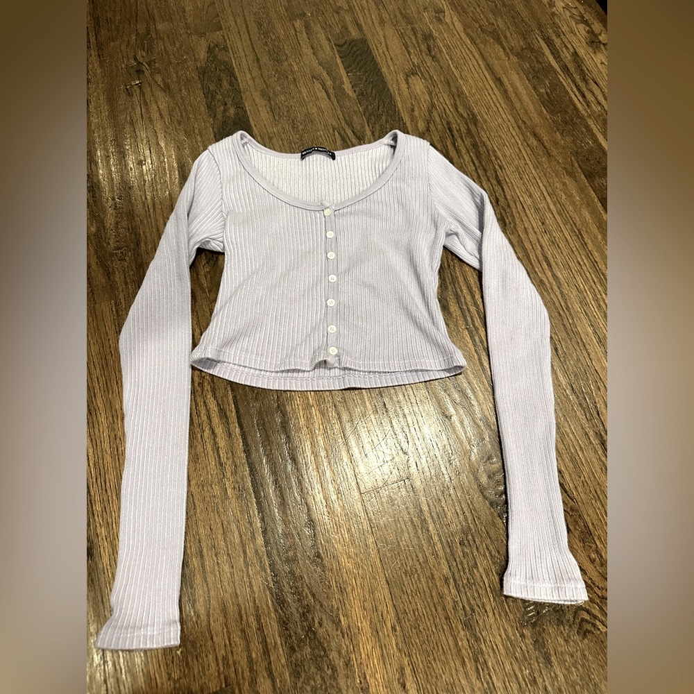 Blue Brandy Melville long sleeved (crop), Size S